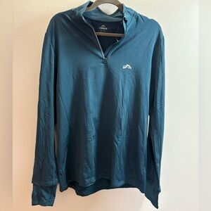 Crivit Teal 1/4 Zip Pullover Shirt L